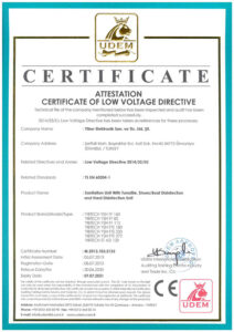 EN Certificate of Low Voltage Shoes Disinfectants
